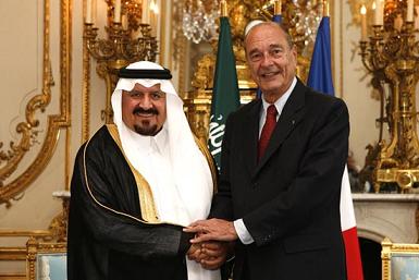 Visite officielle en France du Prince Sultan Ben Abdulaziz, Prince héritier et ministre de la Défense d'Arabie Saoudite du 19 au 22 juillet 2006