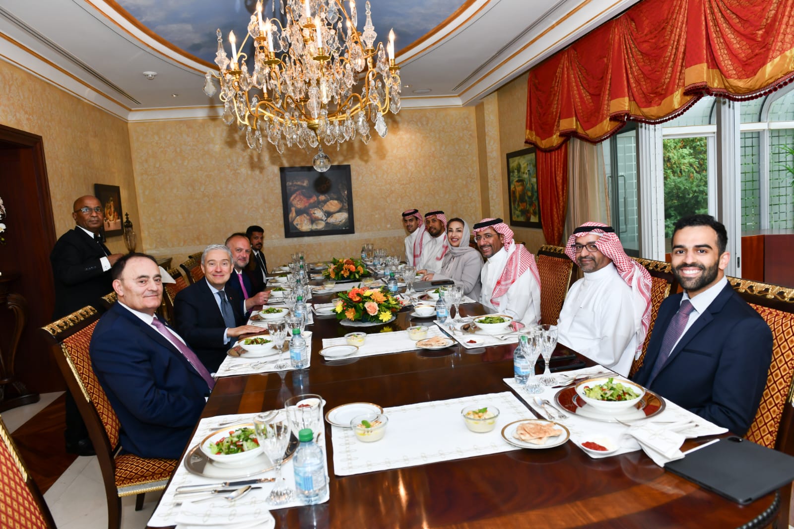 H.E. Almoalimi hosted a luncheon in honour of the Minister of Industry and Mineral Resources