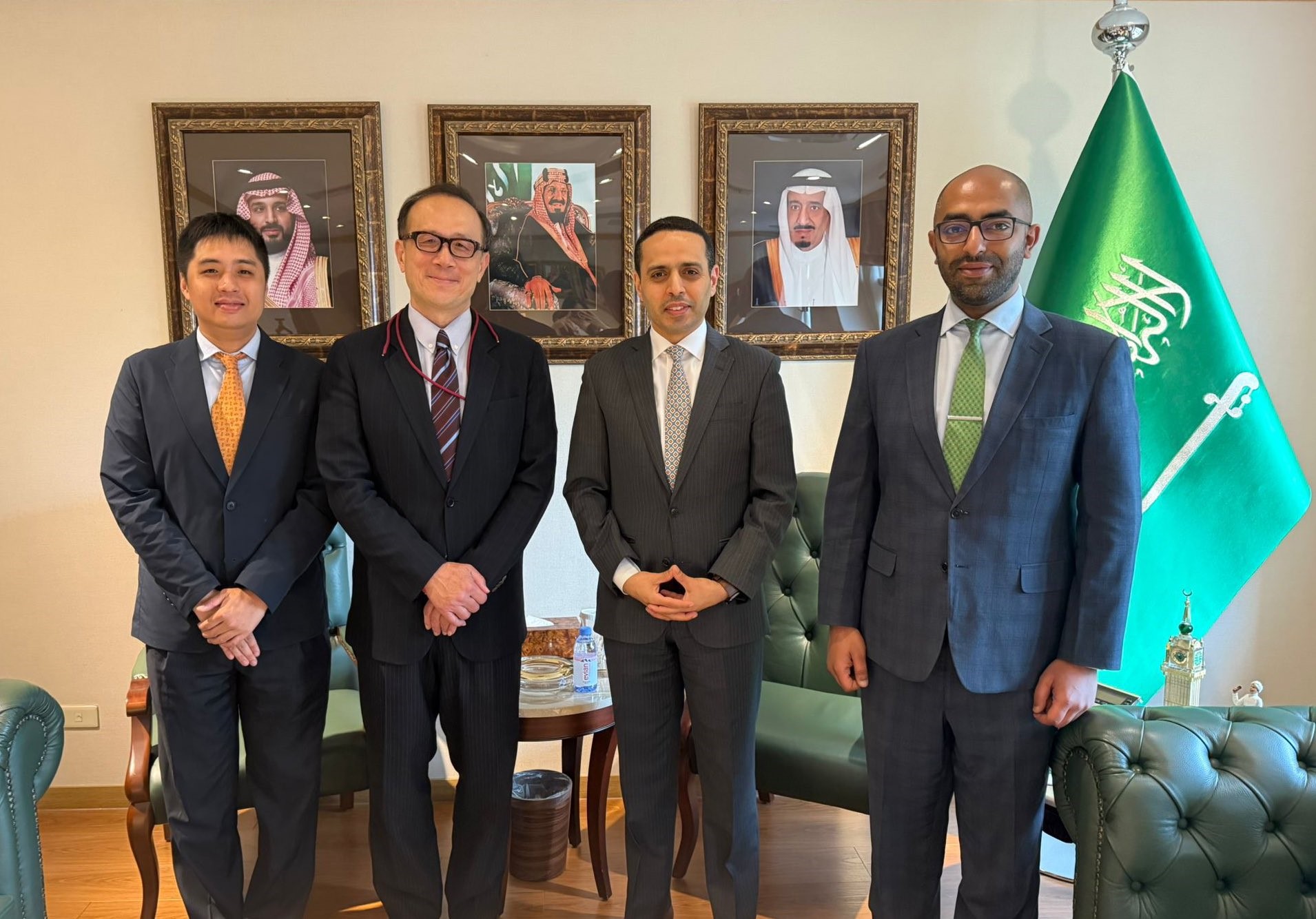 H. E. Mr. Adel Althaidi, has received Dr. Ibrahim Teng and his colleague from TAISE